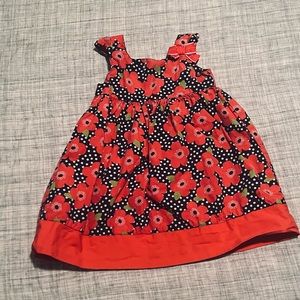 Gymboree 2t DRESS poppy fields love sundress floral navy with pink flowers